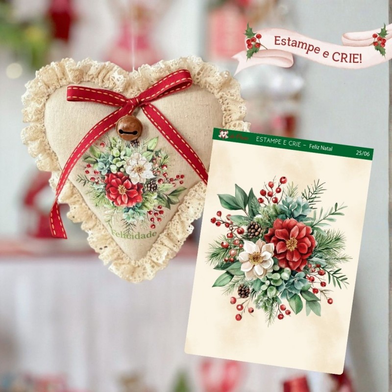 25 / 06 - Natal - Arranjo - Estampe E Crie P 25 / 06 - Natal - Arranjo - Estampe E Crie P