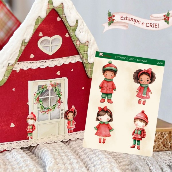 25 / 10 - Natal - Crianças - Estampe e Crie PP 25 / 10 - Natal - Crianças - Estampe e Crie PP