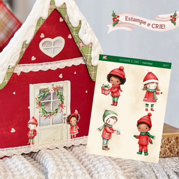 25 / 11 - Natal - Crianças - Estampe e Crie PP 25 / 11 - Natal - Crianças - Estampe e Crie PP