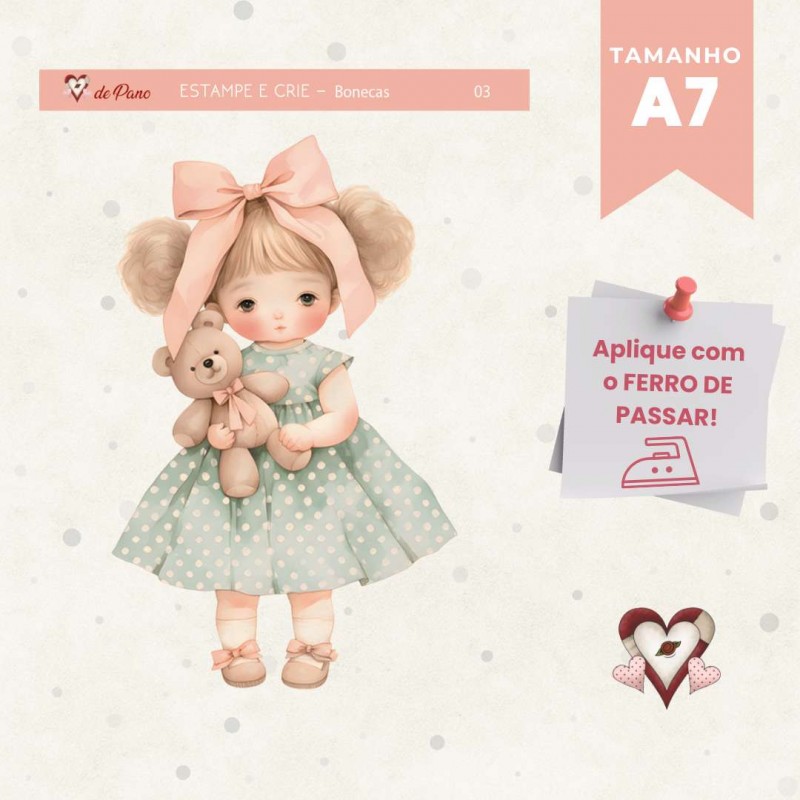 Bonecas - 03 - Estampe e Crie PP Bonecas - 03 - Estampe e Crie PP