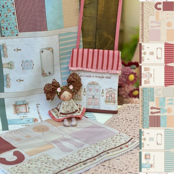 CA5919 - Painel Digital CASA ACONCHEGANTE - Boneca e Bolsinha de Casinha