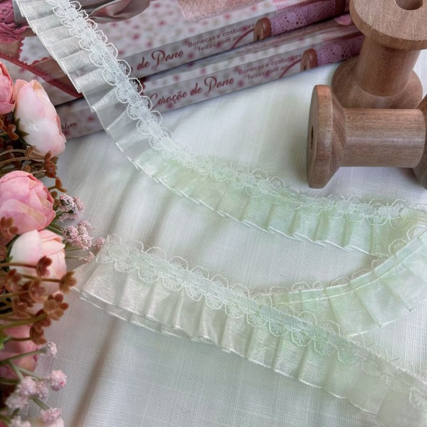 RN127 - Renda Frufru CANDY COLORS - VERDE (LARGURA - 2,5cm) RN127 - Renda Frufru CANDY COLORS - VERDE (LARGURA - 2,5cm)