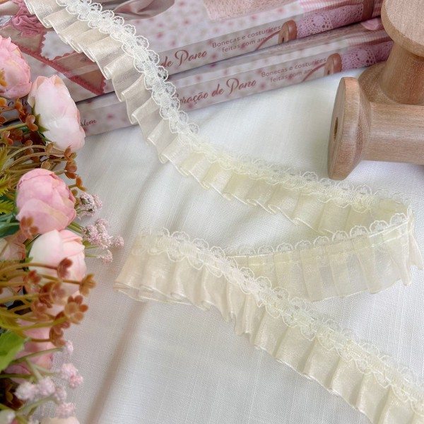 RN128 - Renda Frufru CANDY COLORS - AMARELO (LARGURA - 2,5cm) RN128 - Renda Frufru CANDY COLORS - AMARELO (LARGURA - 2,5cm)